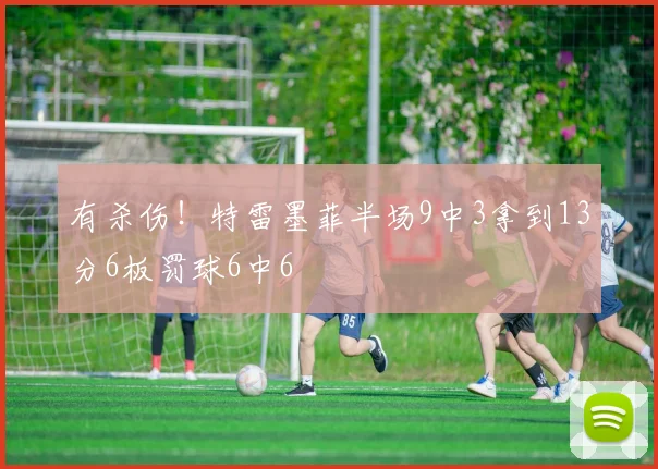 有杀伤！特雷墨菲半场9中3拿到13分6板罚球6中6